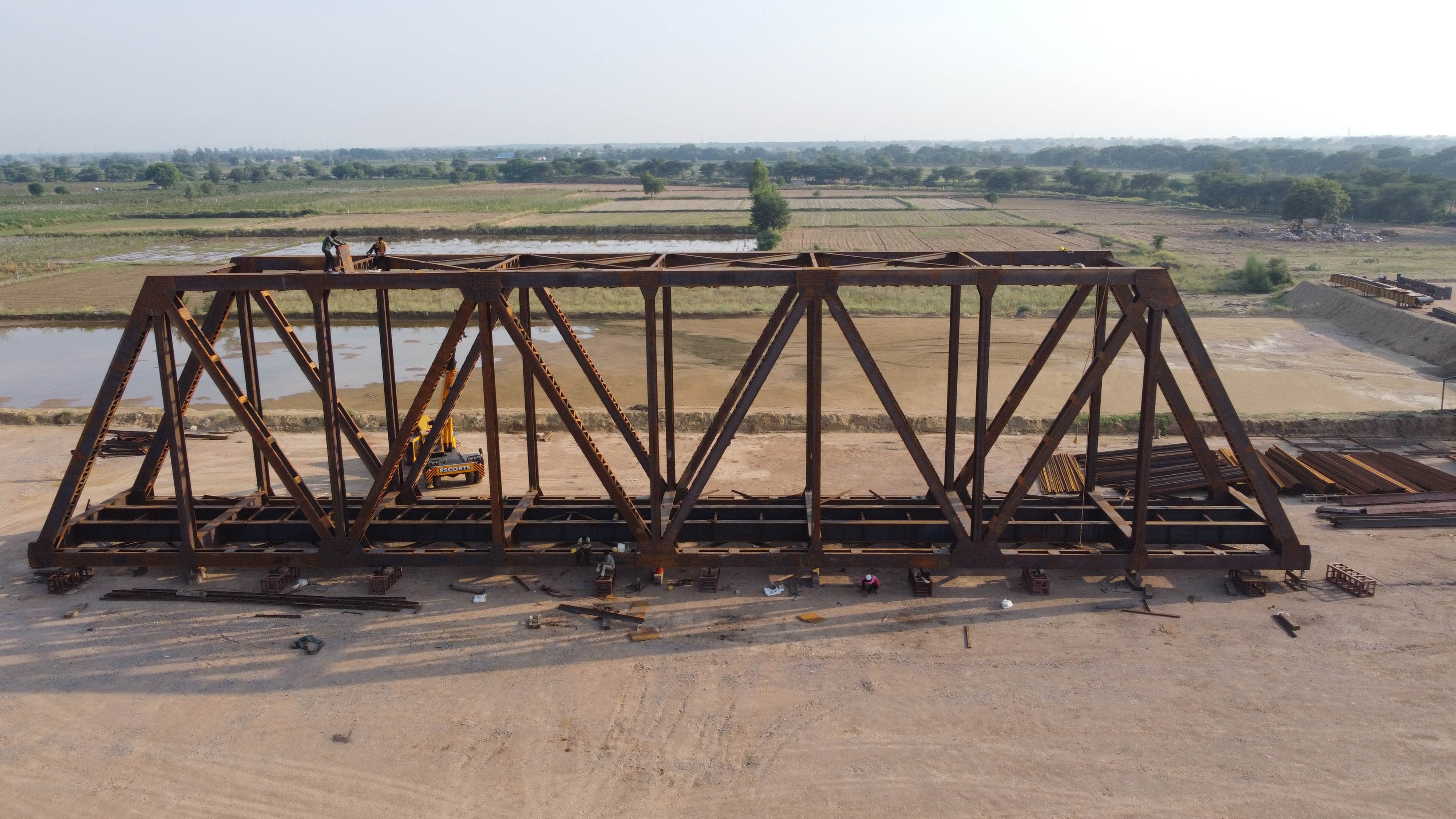 NH-152D Open Web Girder Bridge